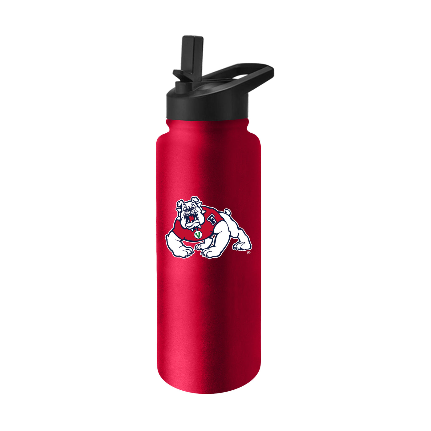 Fresno State Quencher Logo Flip Top Water Bottle