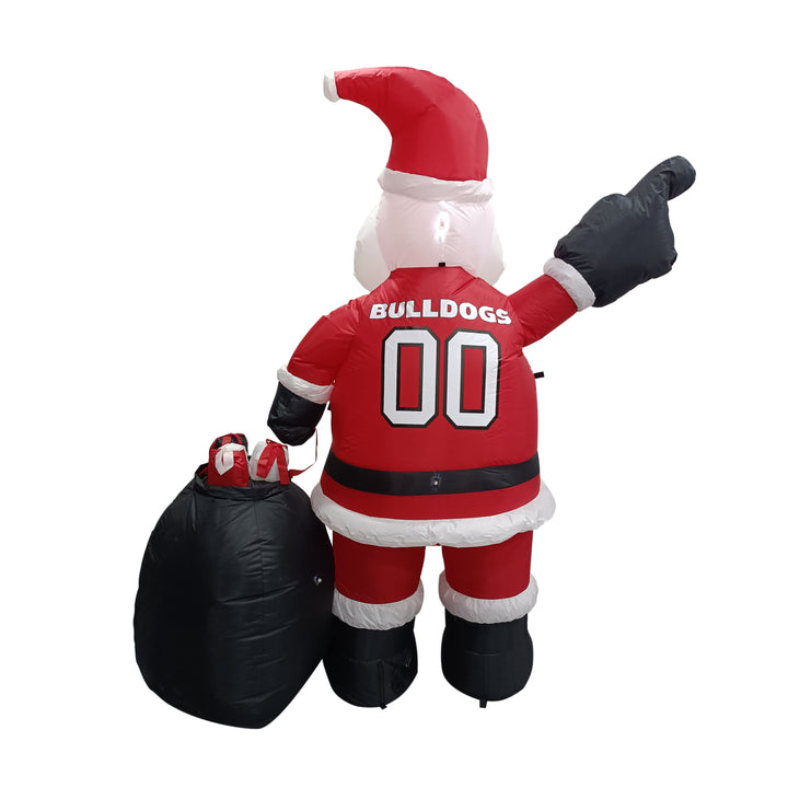 Georgia Bulldogs hot Santa Clause Mascot 7' Tall Indoor/Outdoor Yard Inflatable