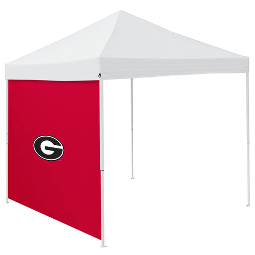 Georgia 9x9 side panel for Logo Brands shelter, showing durable fabric and secure attachment features.