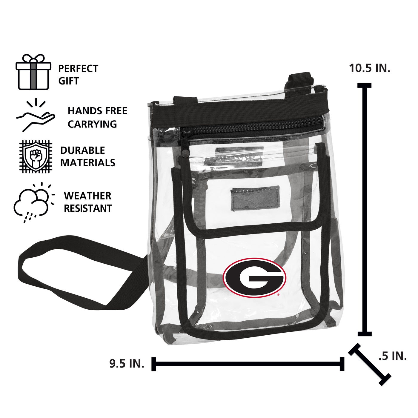 Georgia Gameday Clear Crossbody