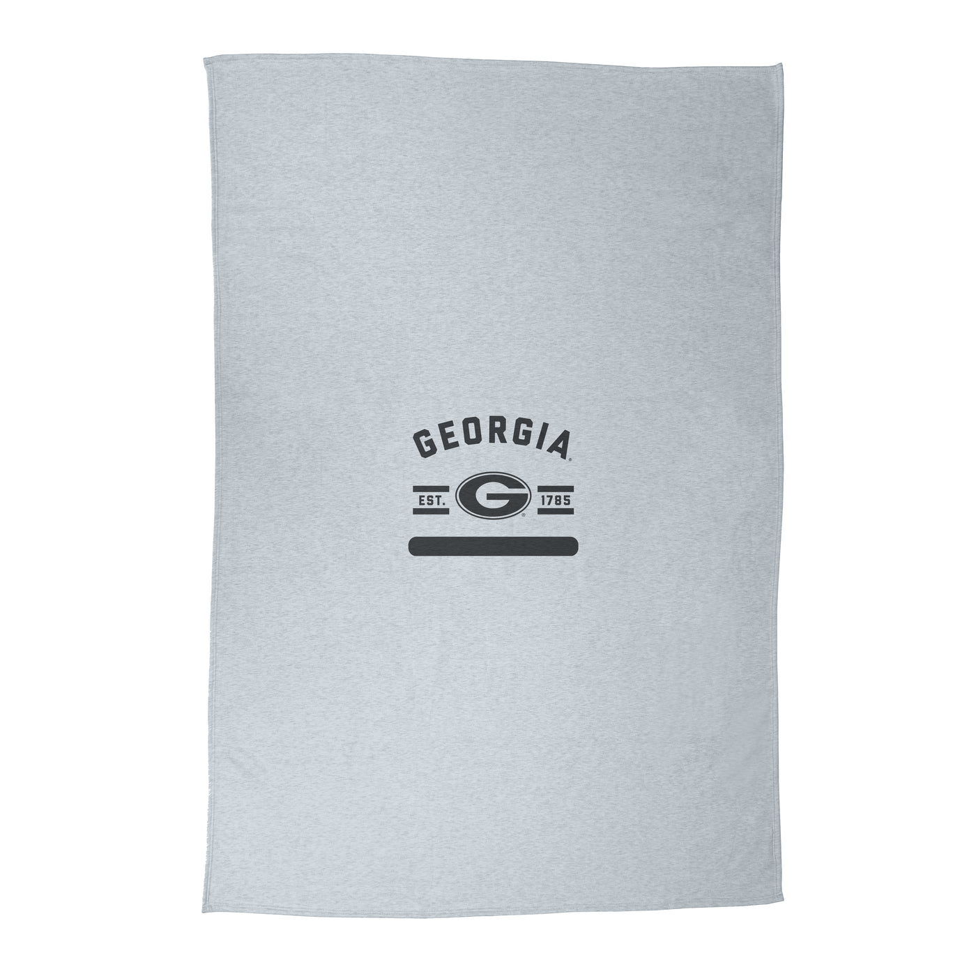 Georgia Athletic Gray Sublimated Sweatshirt Blanket