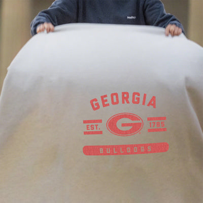 Georgia Oatmeal Sweatshirt Blanket