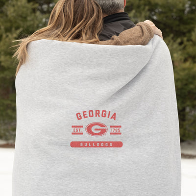 Georgia Oatmeal Sweatshirt Blanket