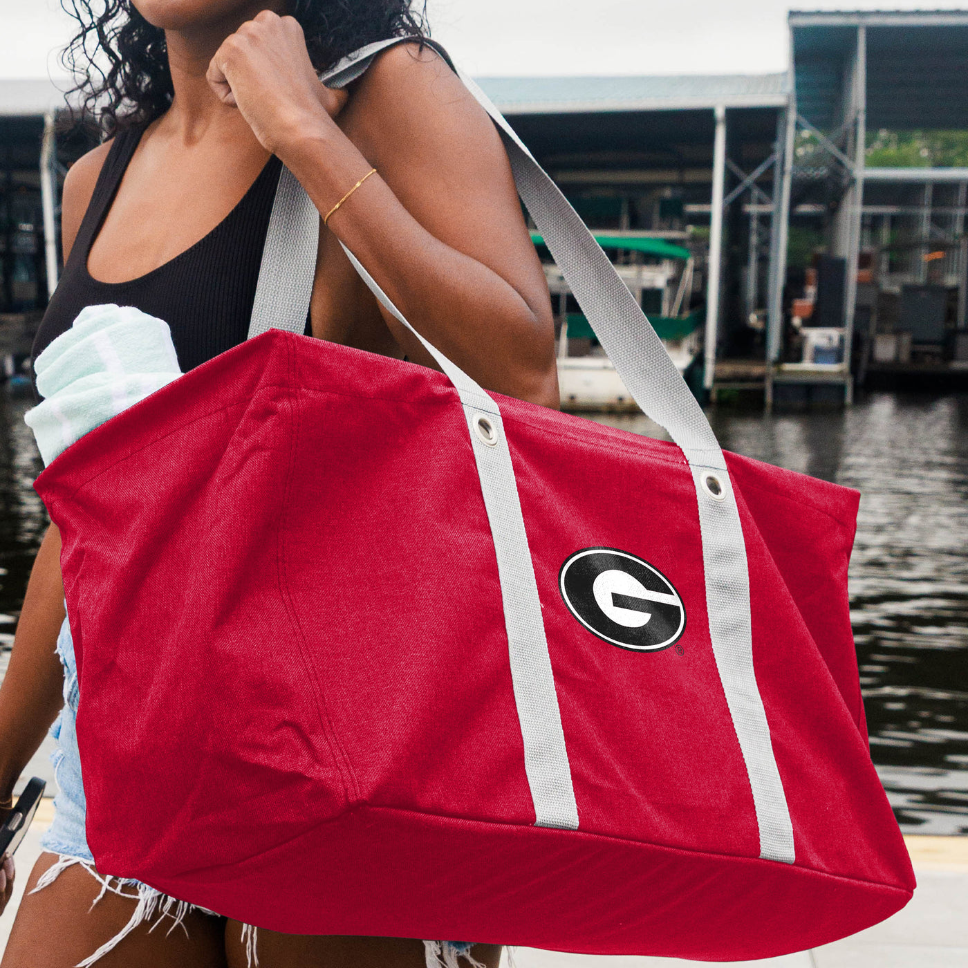 Georgia Crosshatch Picnic Caddy - Logo Brands