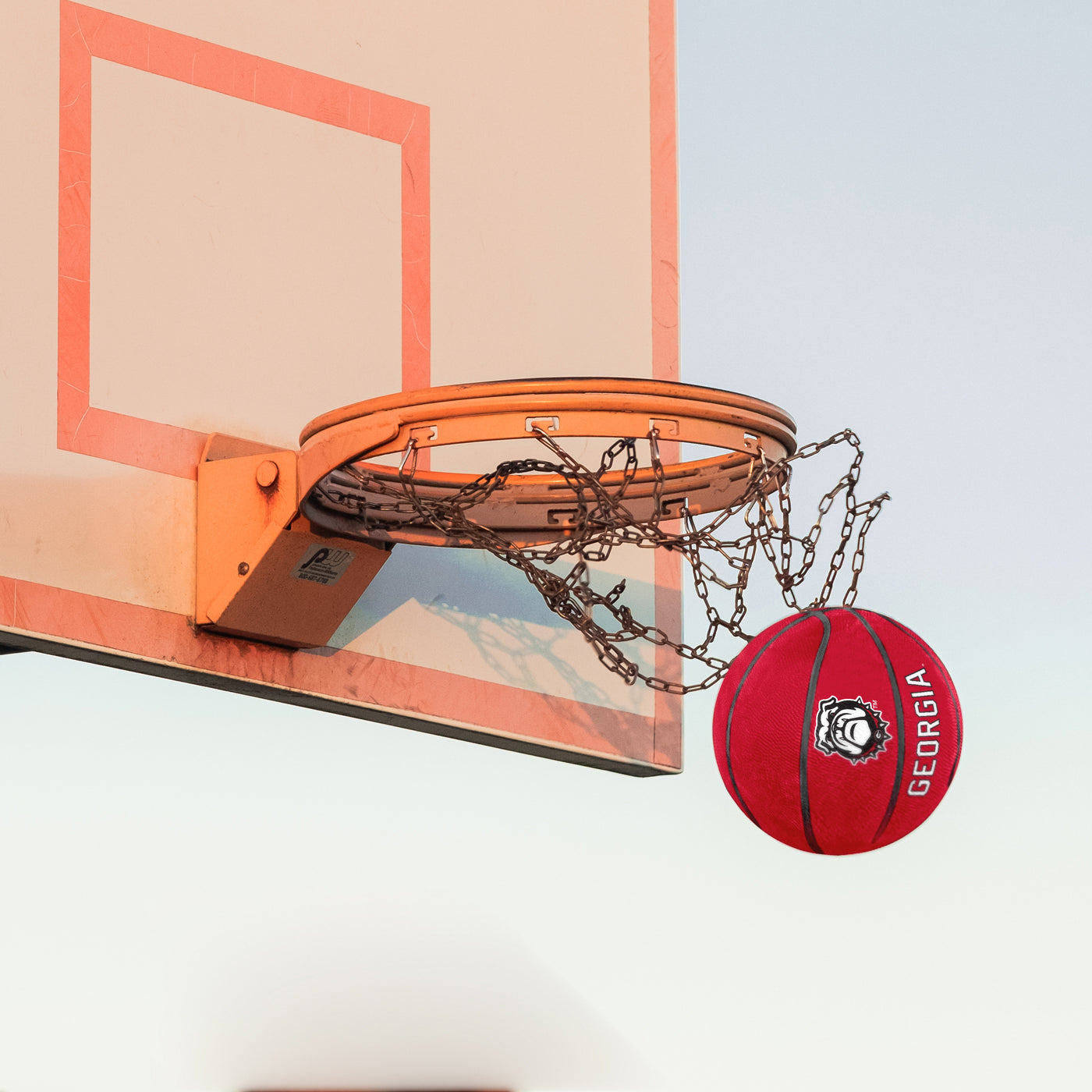 Georgia Mascot Official-Size Rubber Basketball