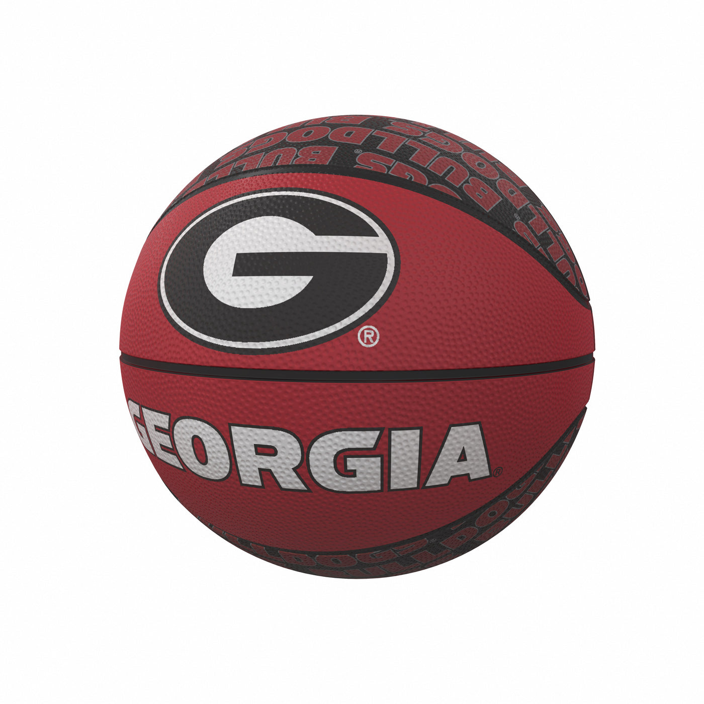 Georgia Repeating Logo Mini-Size Rubber Basketball