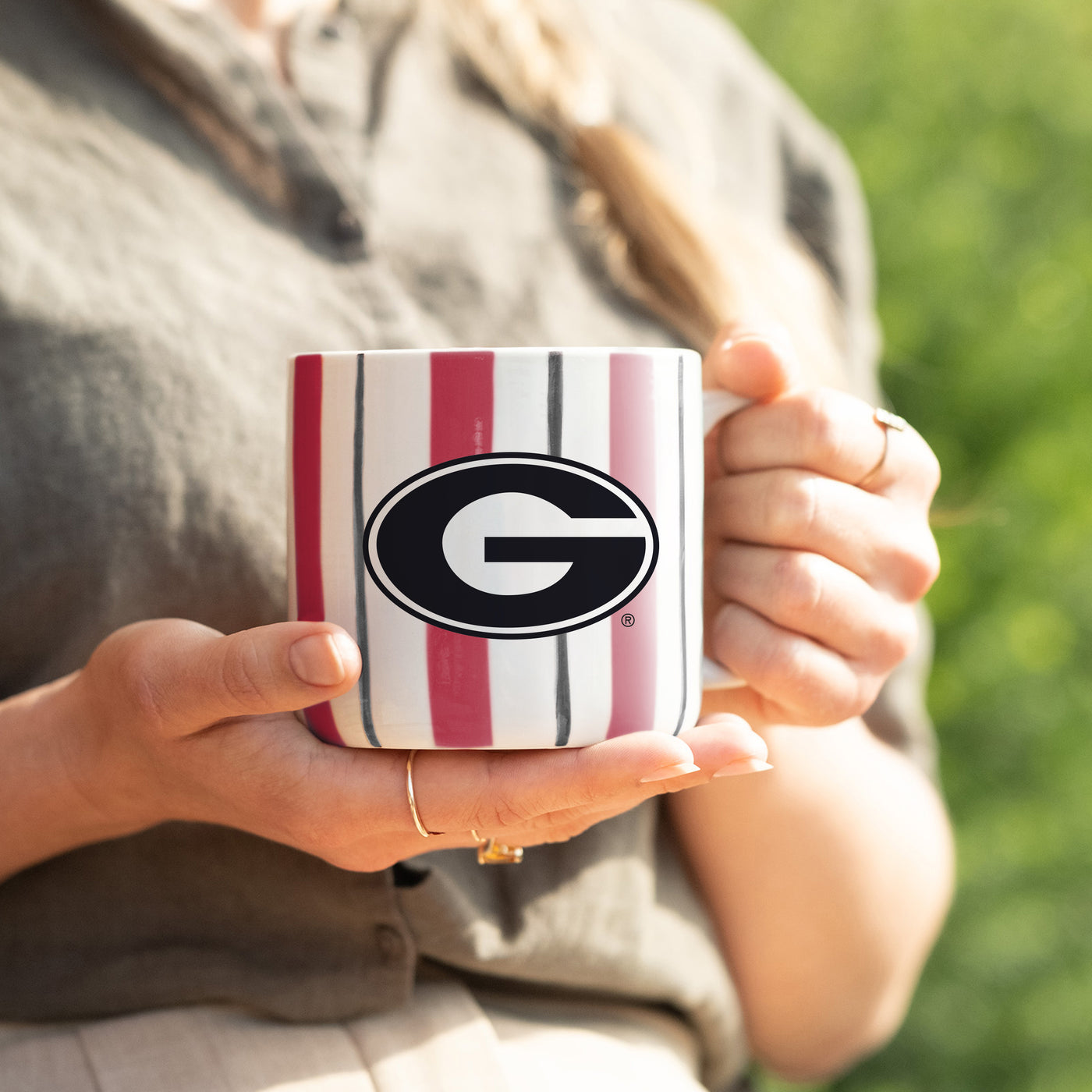 Georgia 16oz Brushstroke Stripe Mug