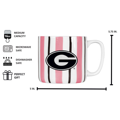 Georgia 16oz Brushstroke Stripe Mug