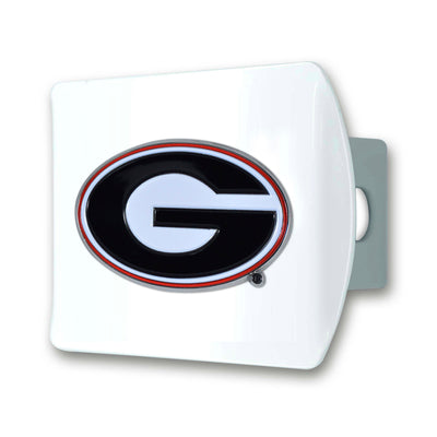University of Georgia Color on White Hitch Cover