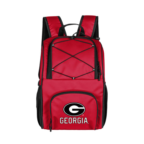 Georgia 24 Can Flex Backpack Cooler by Logo Brands with insulated main compartment and adjustable shoulder straps.
