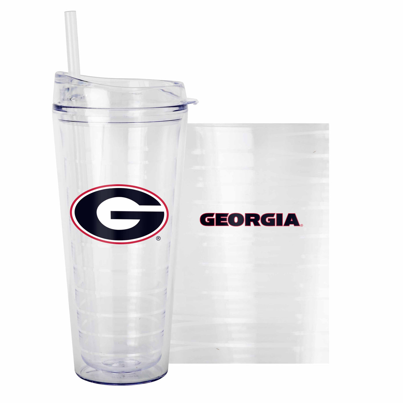 Georgia 22oz Flipside Dbl Wall Clear Tumbler