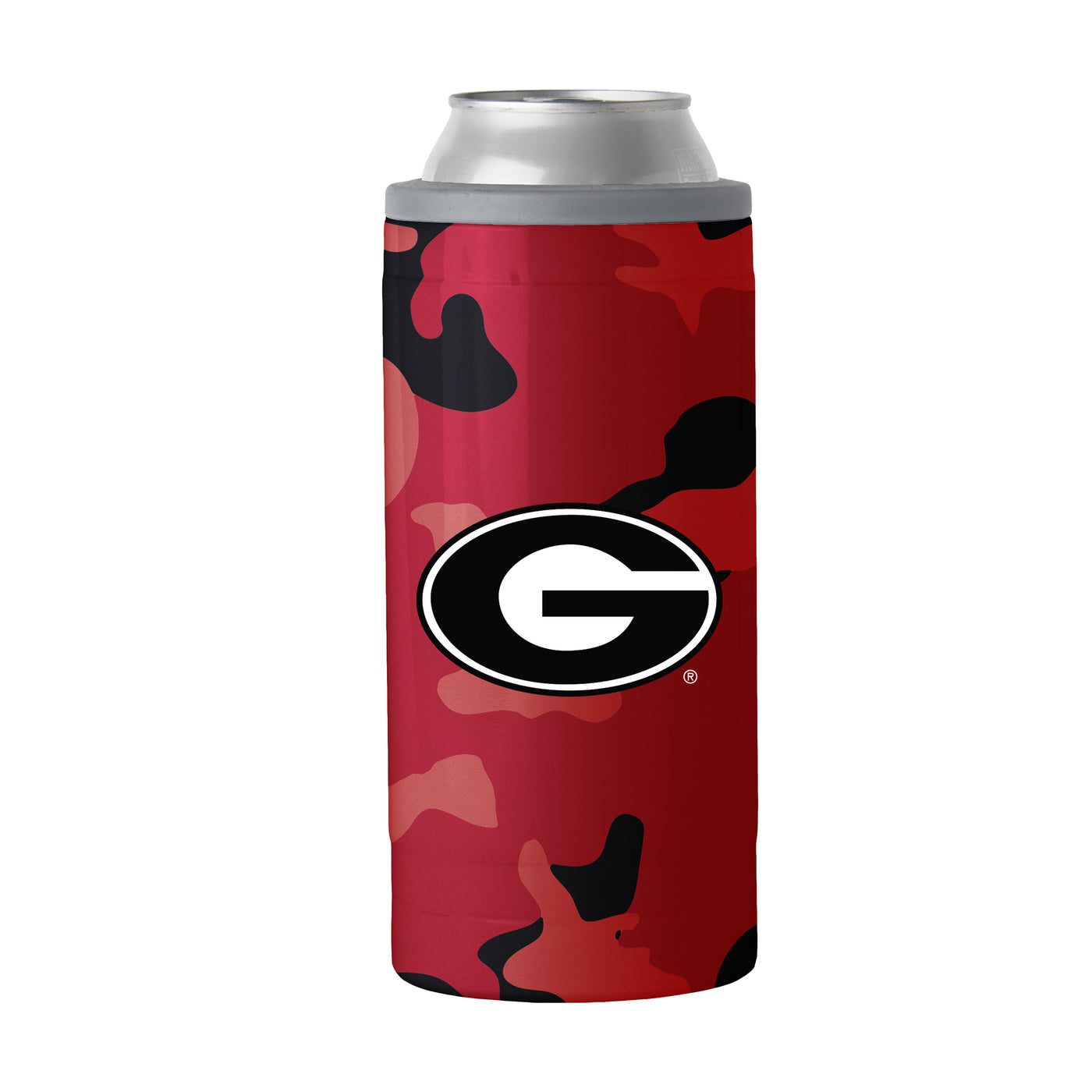 Georgia 12oz Camo Swagger Slim Can Coolie
