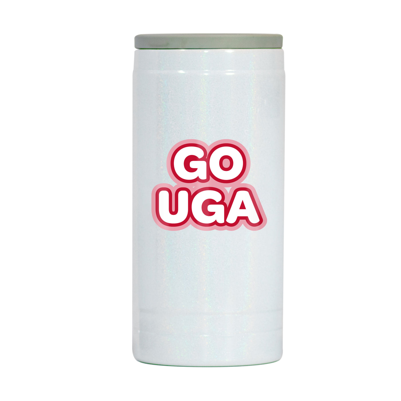 Georgia 12oz Bubble Iridescent Slim Coolie - Logo Brands