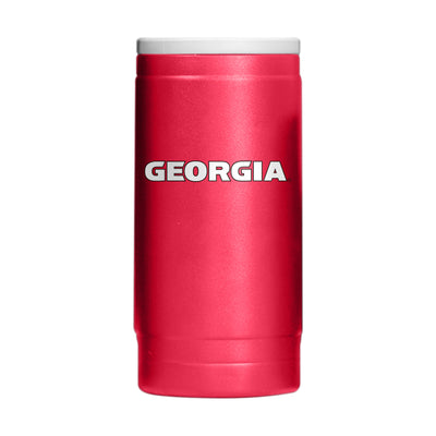 Georgia Flipside Powder Coat Slim Can Coolie - Logo Brands