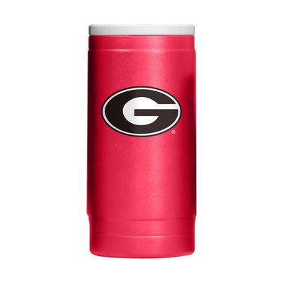 Georgia Flipside Powder Coat Slim Can Coolie - Logo Brands