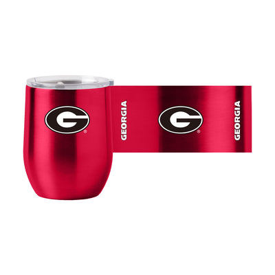 Georgia 16oz Gameday Stainless Curved Beverage - Logo Brands