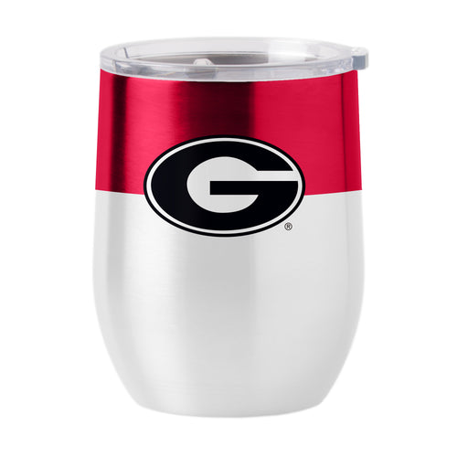 Georgia 16oz colorblock stainless curved beverage drinkware with a sleek design and durable stainless steel construction.