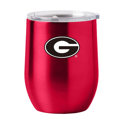 Georgia 16oz Gameday Stainless Curved Beverage - Logo Brands