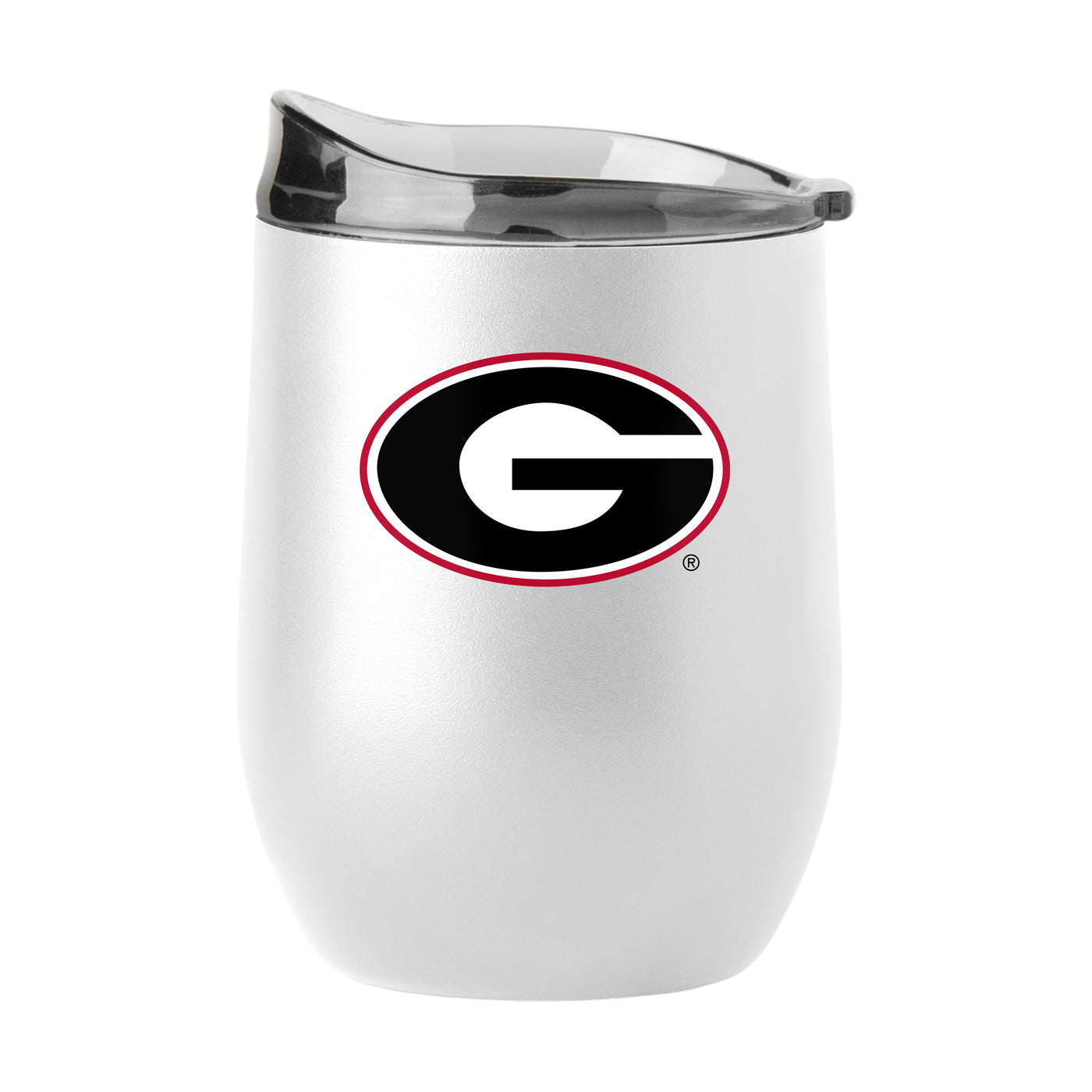 Georgia 16oz Swagger White Powder Coat Curved Beverage - Logo Brands