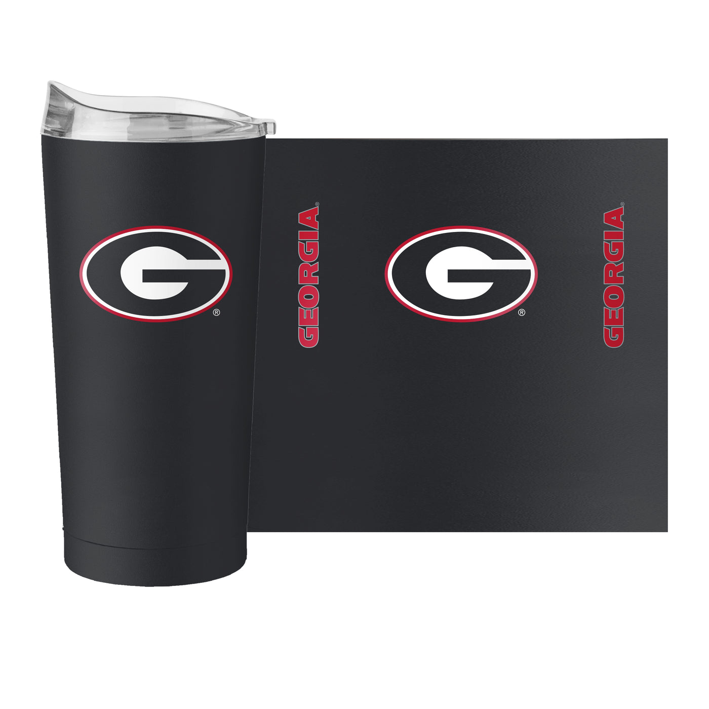 Georgia 20oz Alternate Gameday Powder Coat Tumbler