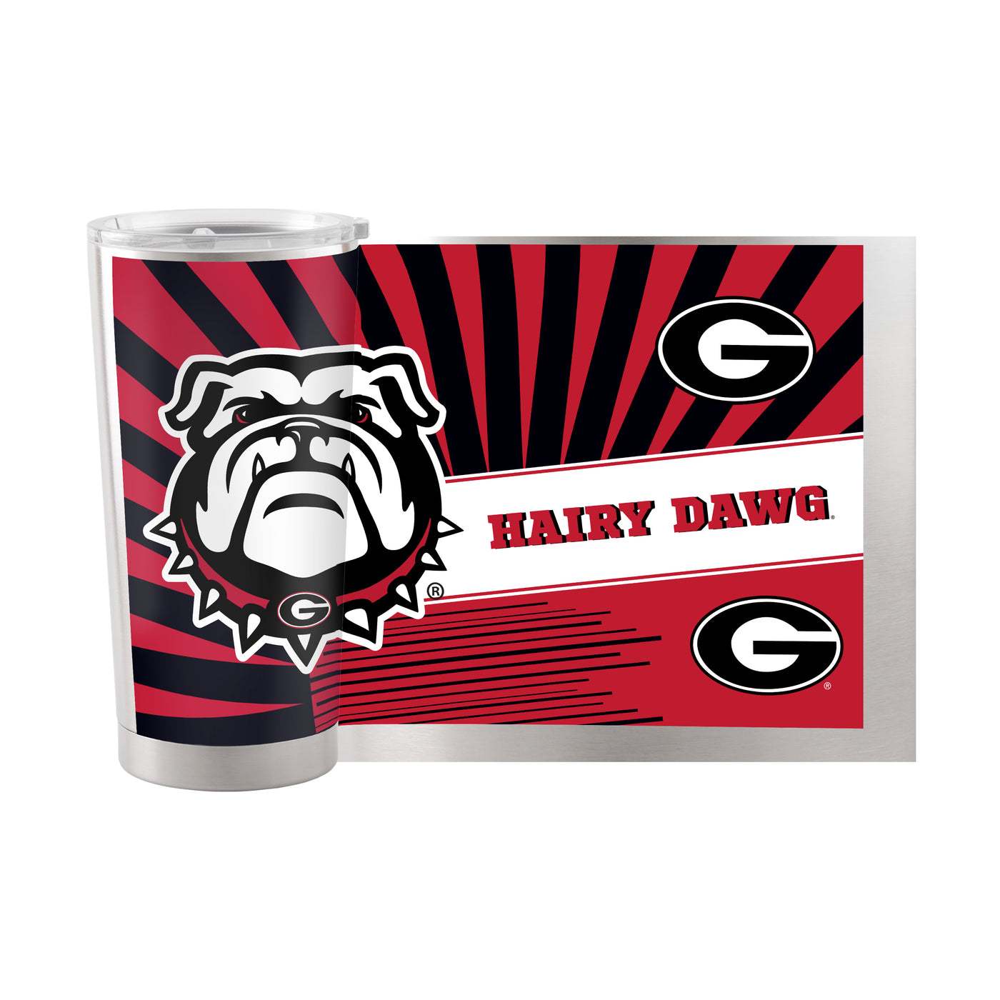 Georgia 20oz Mascot Stainless Steel Tumbler