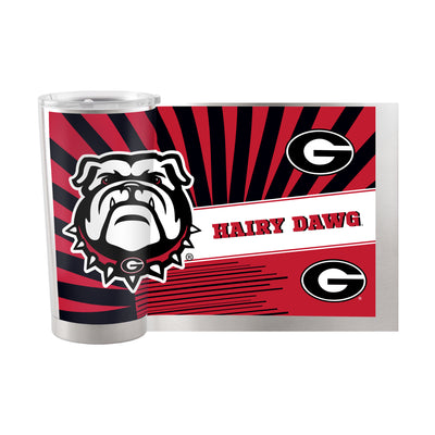 Georgia 20oz Mascot Stainless Steel Tumbler