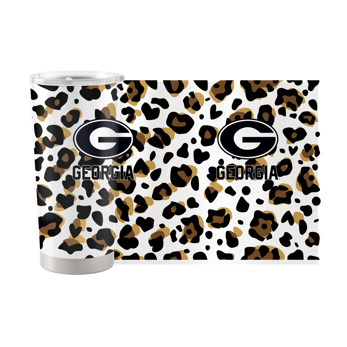 Georgia 20oz Neutral Leopard Stainless Steel Tumbler