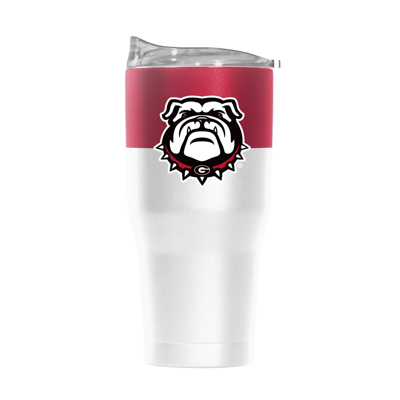 Georgia 30oz Colorblock White Powder Coat Tumbler