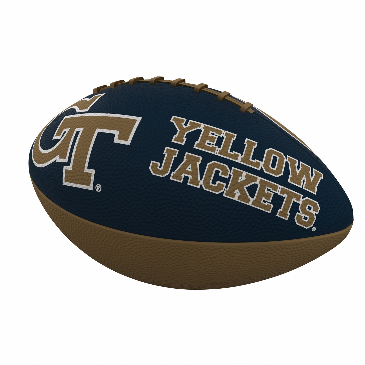 Georgia Tech Combo Logo Junior-Size Rubber Football
