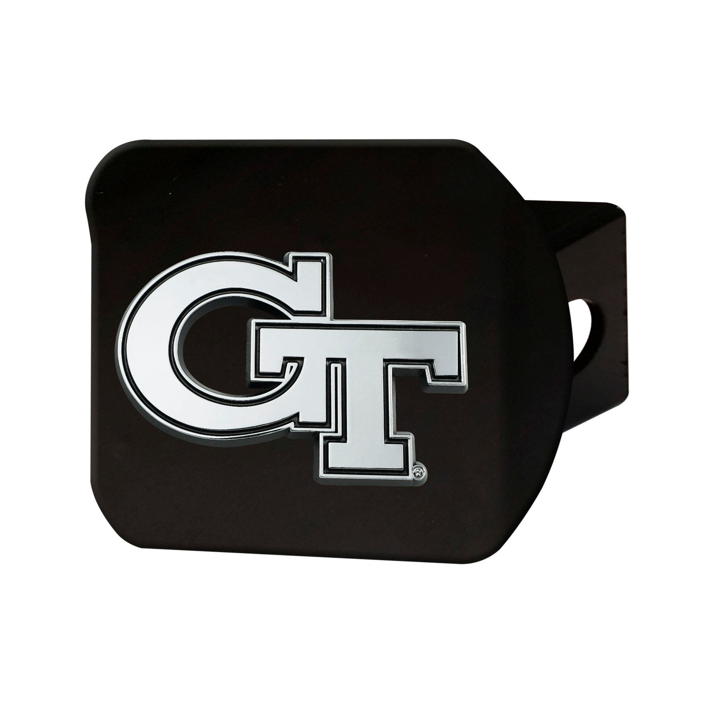Georgia Tech Chrome on Black Hitch Cover