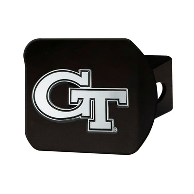 Georgia Tech Chrome on Black Hitch Cover