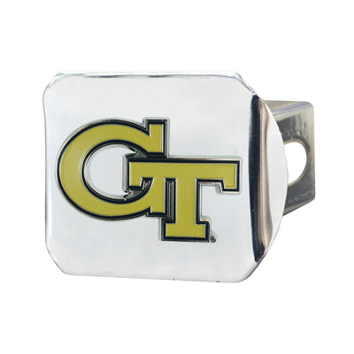 Georgia Tech Color on Chrome Hitch Cover