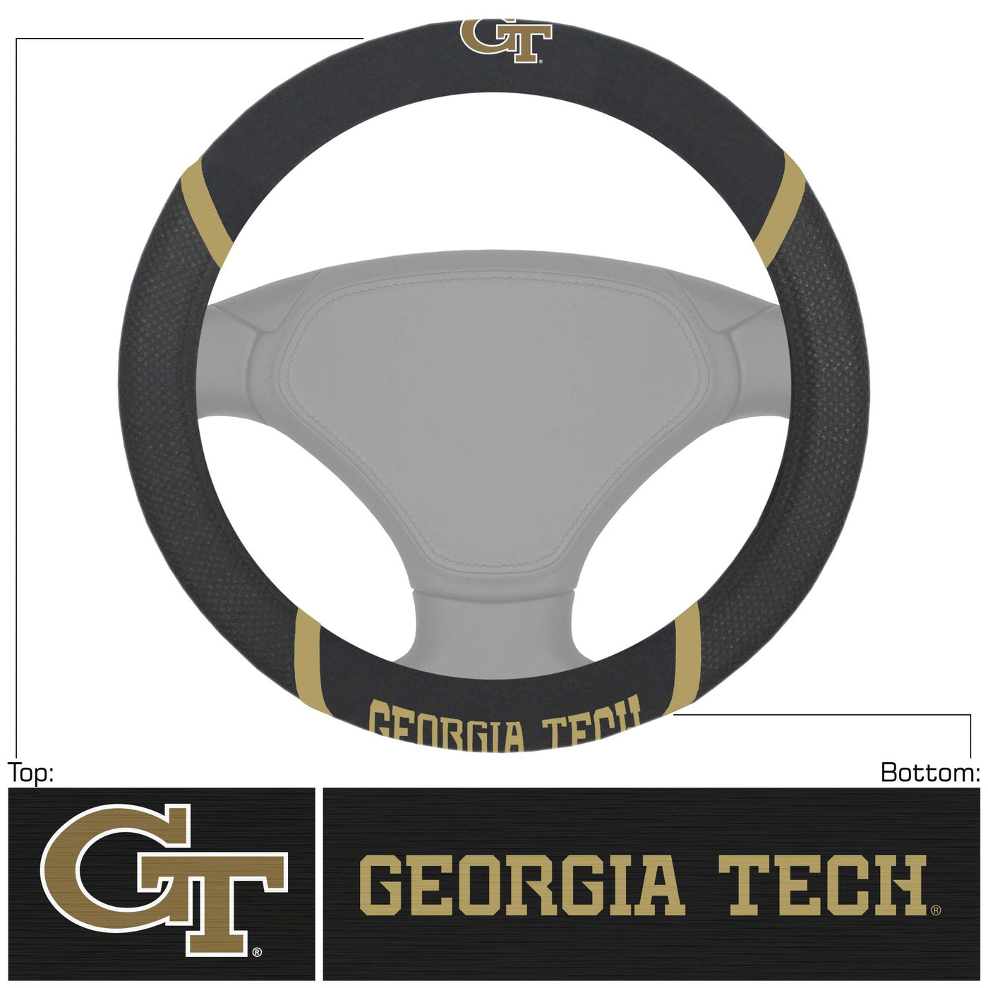 Georgia Tech Steering Wheel Cover