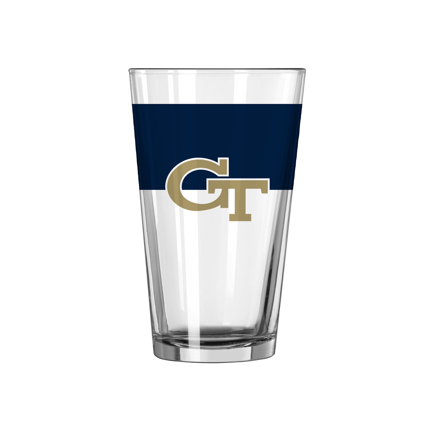 Georgia Tech 16oz Colorblock Pint Glass - Logo Brands