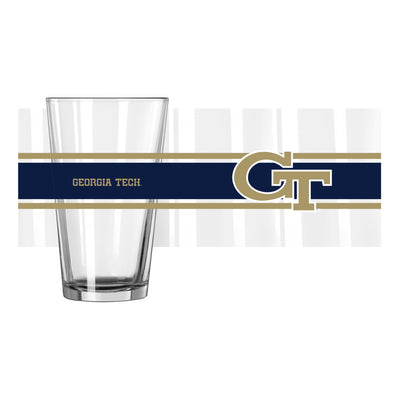 Georgia Tech 16oz Stripe Pint Glass