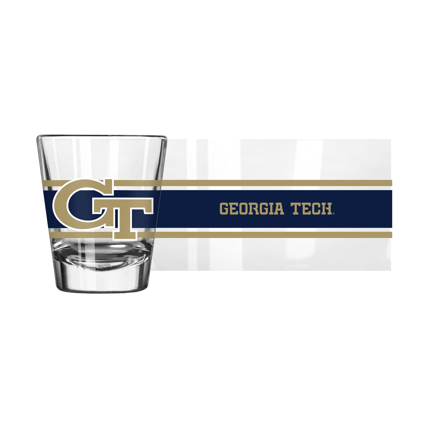 Georgia Tech 2oz Stripe Shot Glass