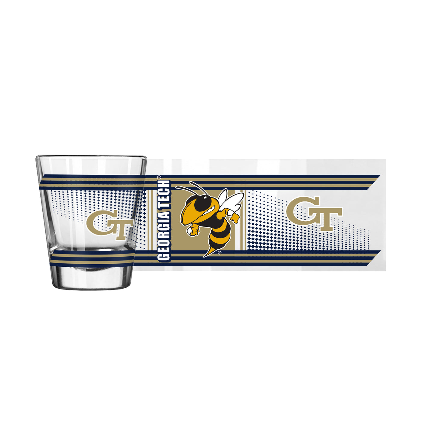 Georgia Tech 2oz Hero Shot Glass