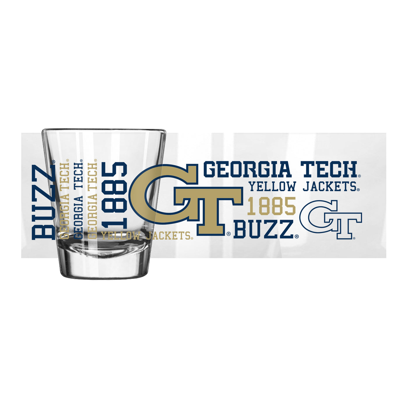 Georgia Tech 2oz Spirit Shot Glass