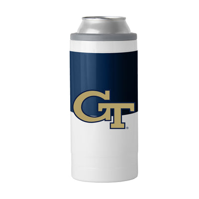 Georgia Tech 12oz Colorblock Slim Can Coolie - Logo Brands