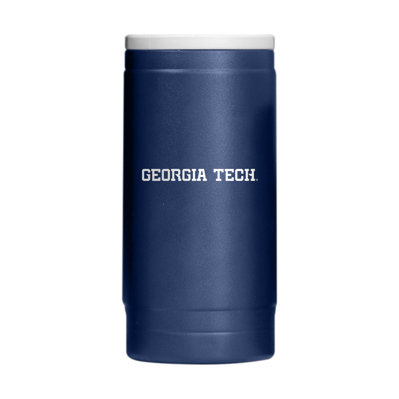 Georgia Tech 12oz Flipside Powder Coat Slim Can Coolie