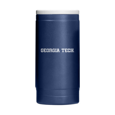 Georgia Tech 12oz Flipside Powder Coat Slim Can Coolie