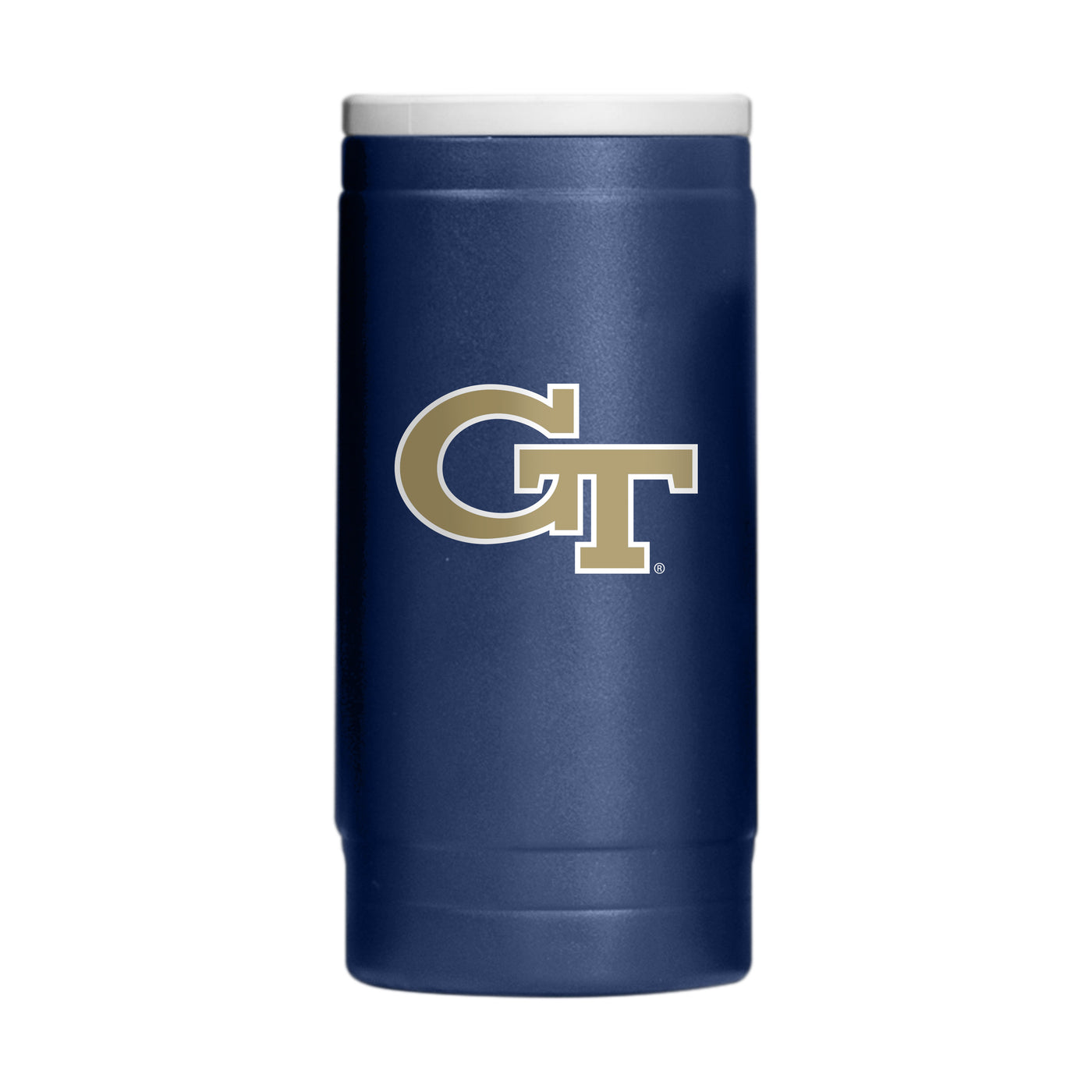 Georgia Tech 12oz Flipside Powder Coat Slim Can Coolie