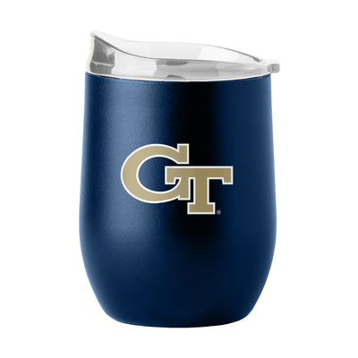 Georgia Tech 16oz Flipside Powder Coat Curved Bev - Logo Brands