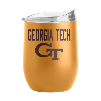 Georgia Tech 16oz Huddle Powder Coat Curved Bev