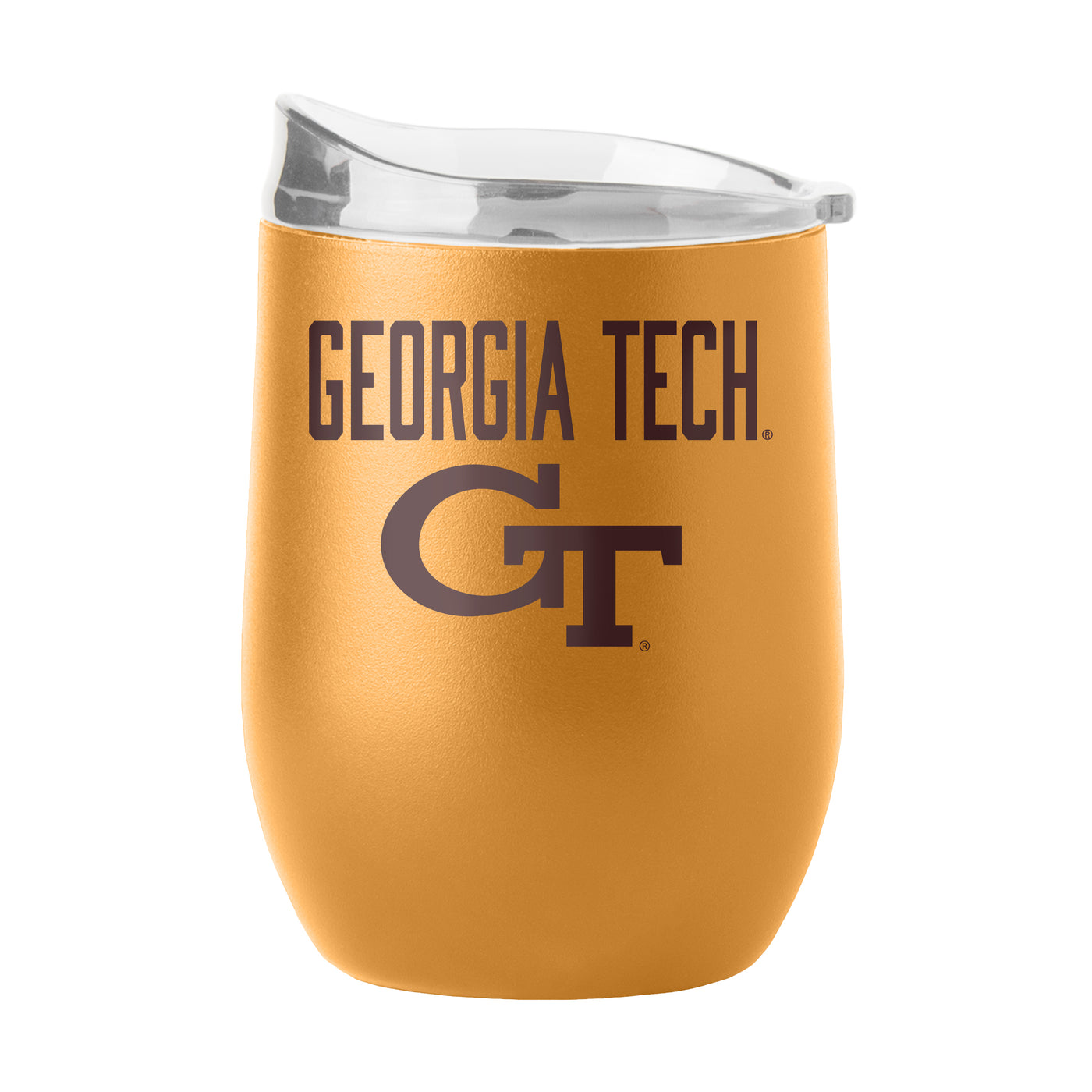 Georgia Tech 16oz Huddle Powder Coat Curved Bev