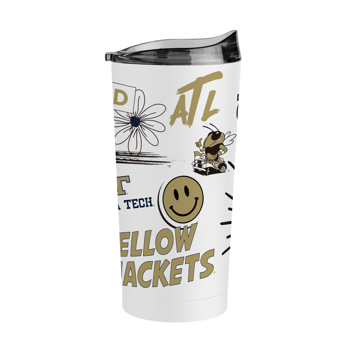 Georgia Tech 20oz Native Powder Coat Tumbler