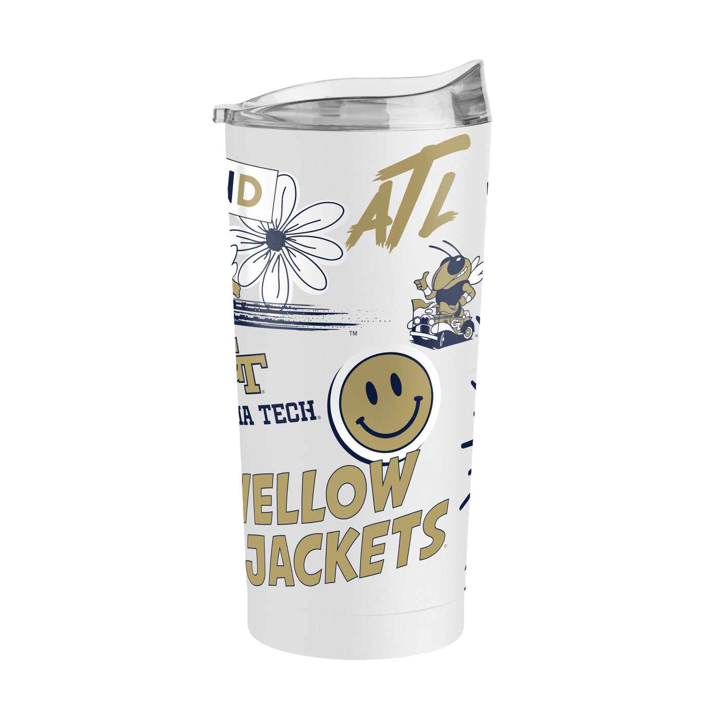 Georgia Tech 20oz Native Powder Coat Tumbler
