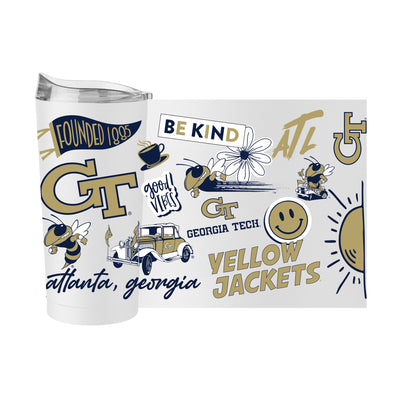 Georgia Tech 20oz Native Powder Coat Tumbler
