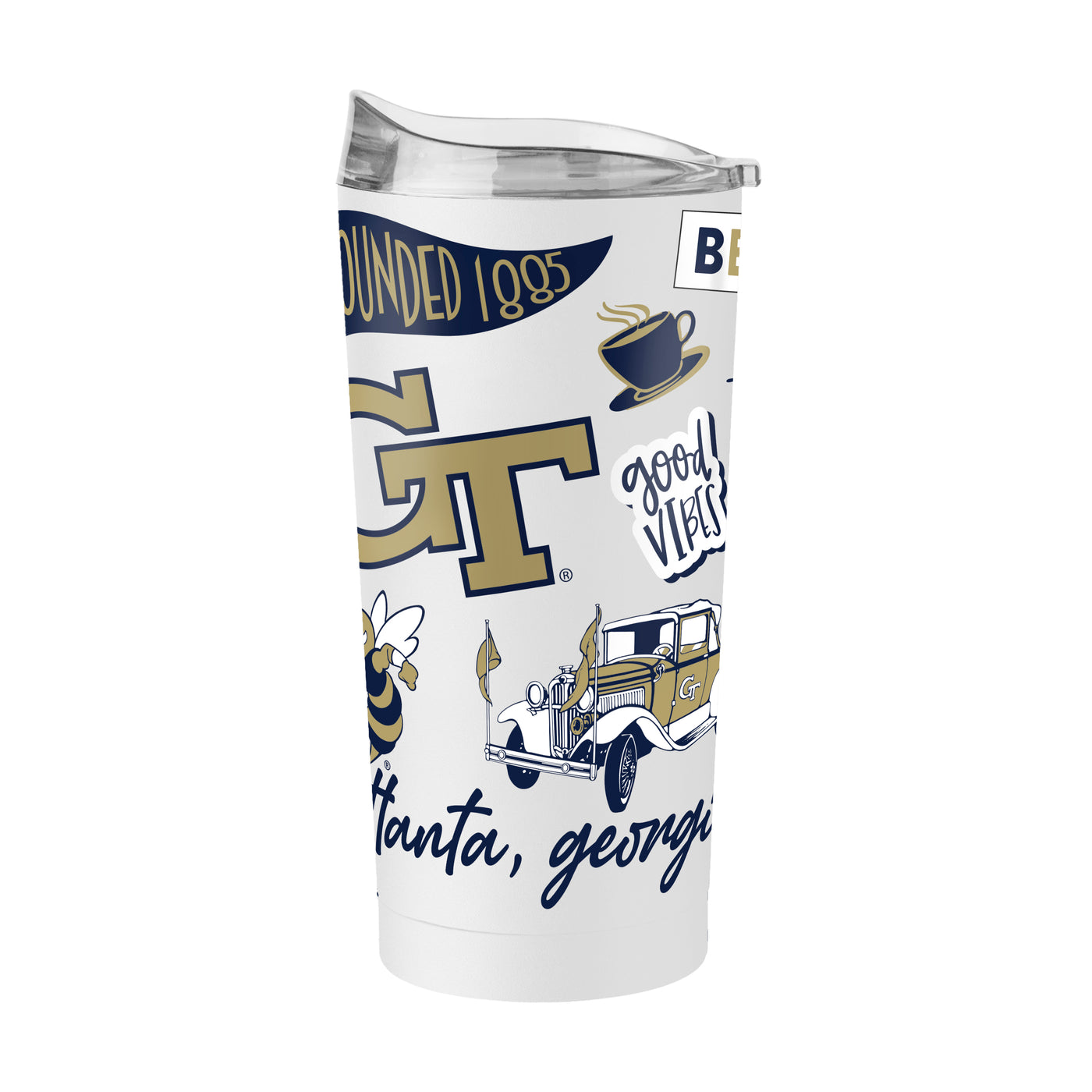 Georgia Tech 20oz Native Powder Coat Tumbler