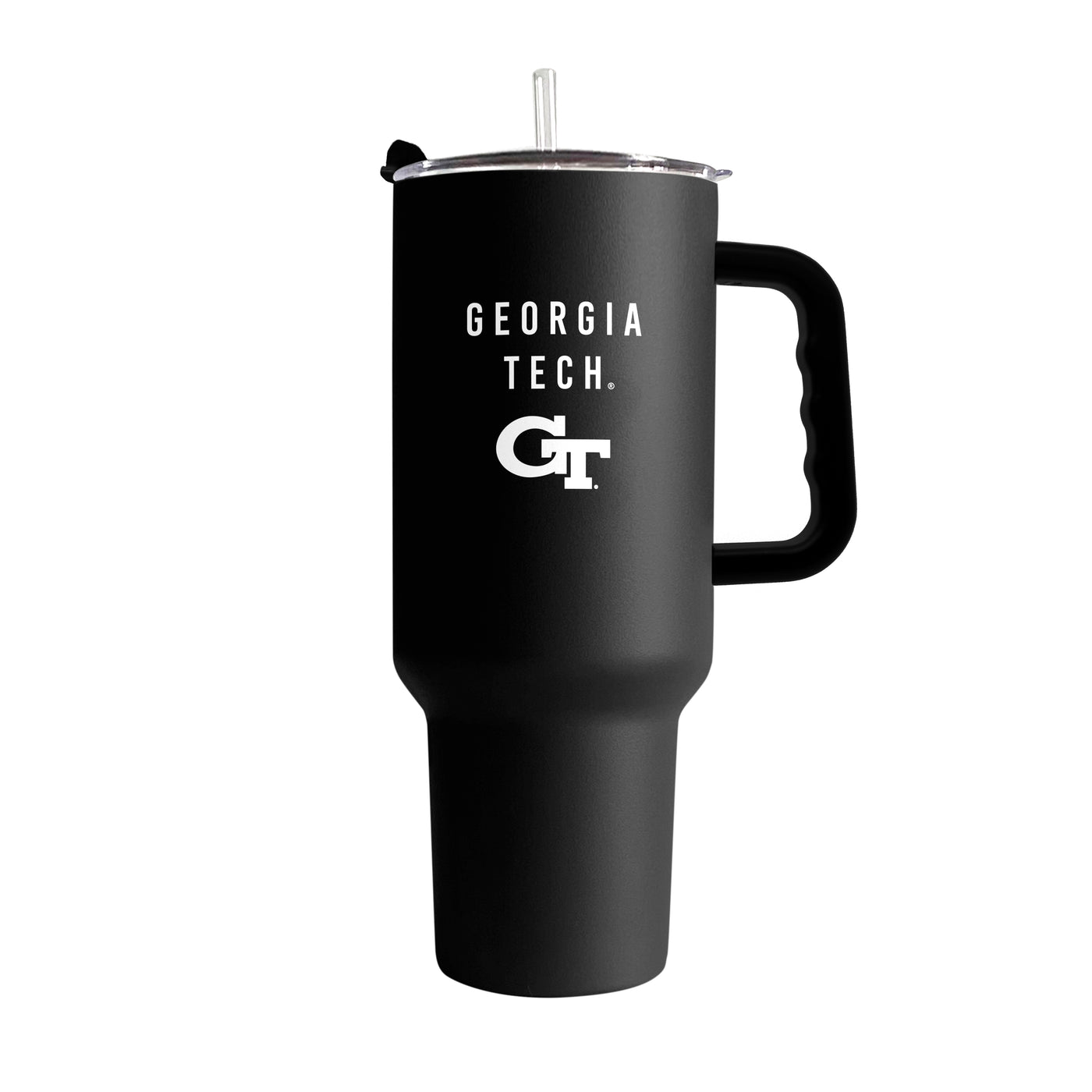 Georgia Tech 40oz Black Tonal Powder Coat Tumbler